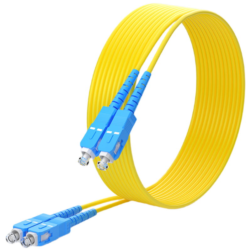 HUALIXIN Telecom Grade Fiber Optic Patch Cord 3m SC-SC (UPC) Single Mode Duplex 2.0 Square Interface Transceiver Pigtail Extension Cable HLX-S2-SS203