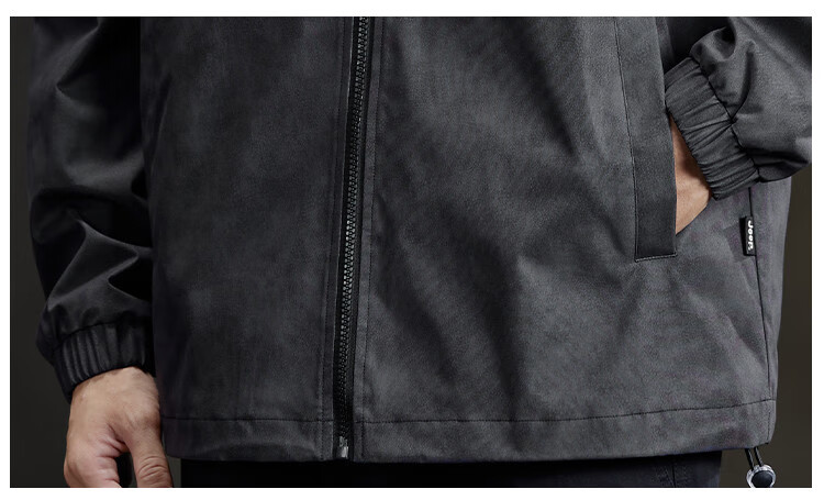JEEP Waterproof Men's Jacket, 2026 Spring And Autumn New Trendy Versatile Outerwear, Lapel Collar Motorcycle Jacket for Me 14