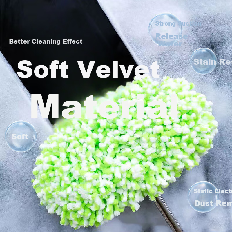 CIRY Flat Mop, 60CM, 1 Cloth Included, Commercial Large Size, Dust Pusher for Wooden Floors, Marble Tiles, Cleaning Mop