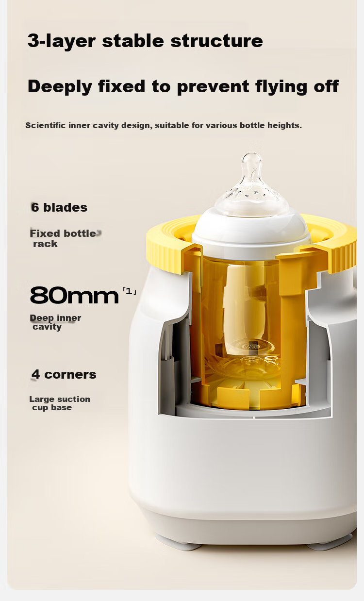 Boboduck Milk Warmer And Shaker All-In Baby Bottle Warmer/Shaker/Warmer/Thawing 4-In Milk Warmer 6277 8