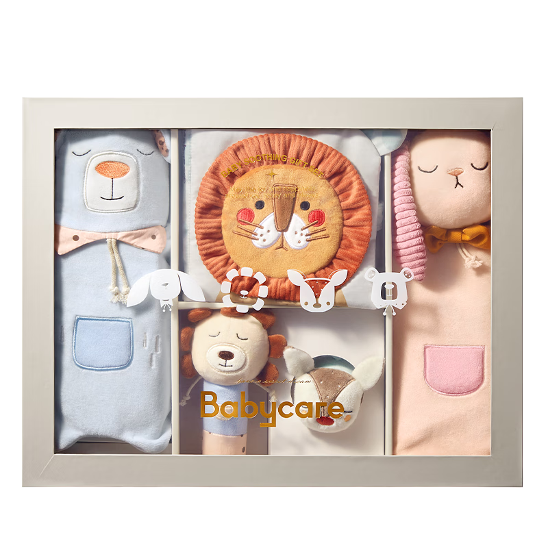 Babycare Newborn Comfort Gift Box, Sleep Doll, Comfort Cloth, Hand Puppet, Holiday Gift Toy, Tia Sweet Sleep Fairy, 5 Pieces