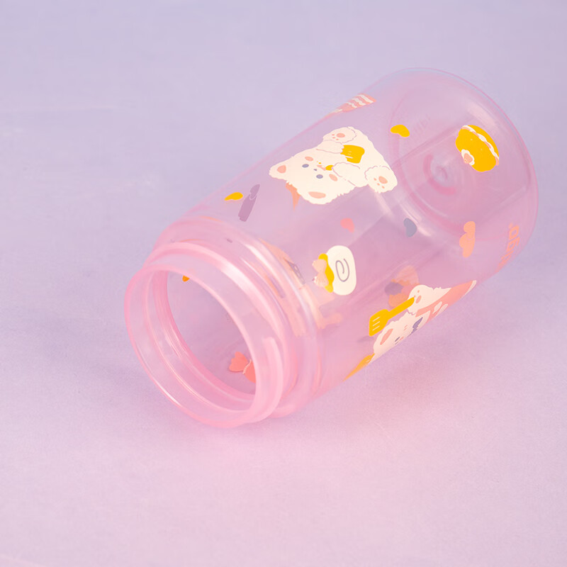 Contigo Kids Straw Plastic Water Bottle Cute Bear 420ml (Vent Button) HBC-GIZ267VP