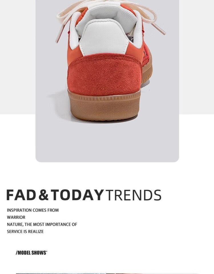 Feiyue Official Women's Shoes, Dexun Shoes for Women, 2026 Summer New Casual Versatile Fashionable Sneakers for Women, Orange-Red Color, Size 40 4