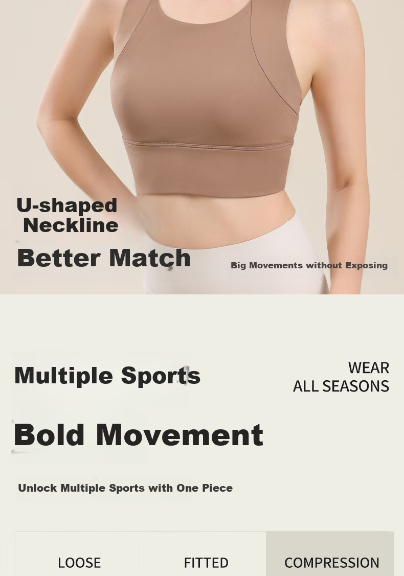 Ziyouxi High-Impact Sports Bra for Women, One-Piece Anti-Shock And Anti-Sagging Yoga Vest, Fitness Training Bra, Suitable for Outer Wear Or Layering 5
