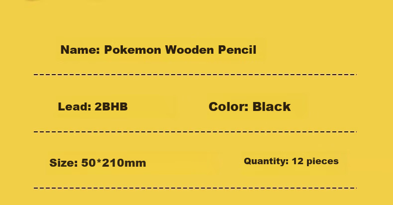 M&G Stationery HB Pencils, 12 Pieces, Pokemon Hexagonal Wooden Shaft with Eraser Tip, Random Styles, Student Summer Vacation Handwriting Practice Wooden Pencils QWP308E0 10