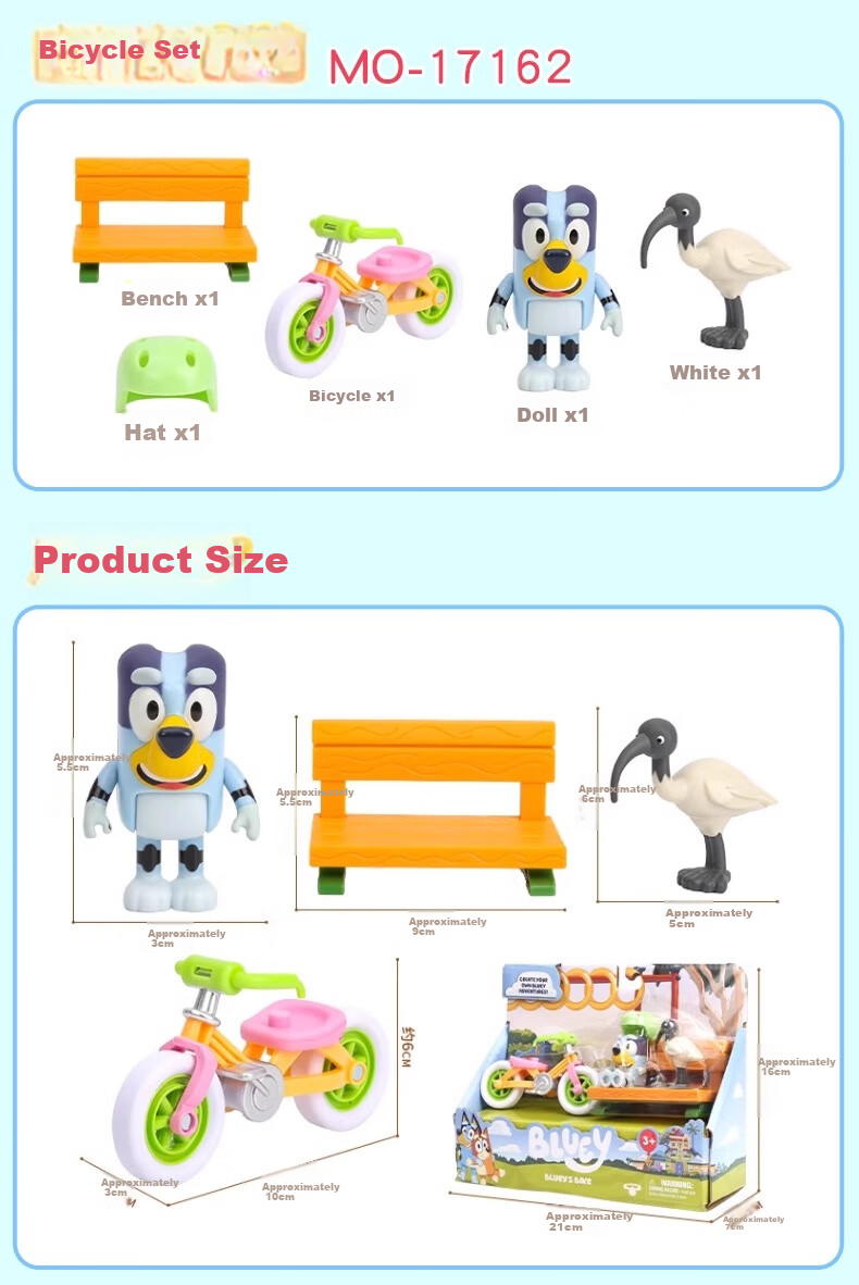 Buluyi BLUEY Official 40cm Plush Toy, Anime Merchandise, Figurine, Birthday Gift, Cartoon Doll, Children's Toy 12