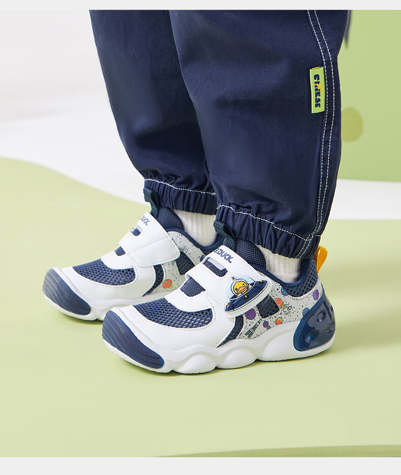 B.Duck Little Yellow Duck Kids Toddler Shoes 2026 Spring Double-Layer Mesh Breathable Sports Shoes Boys Girls Baby Shoes 5