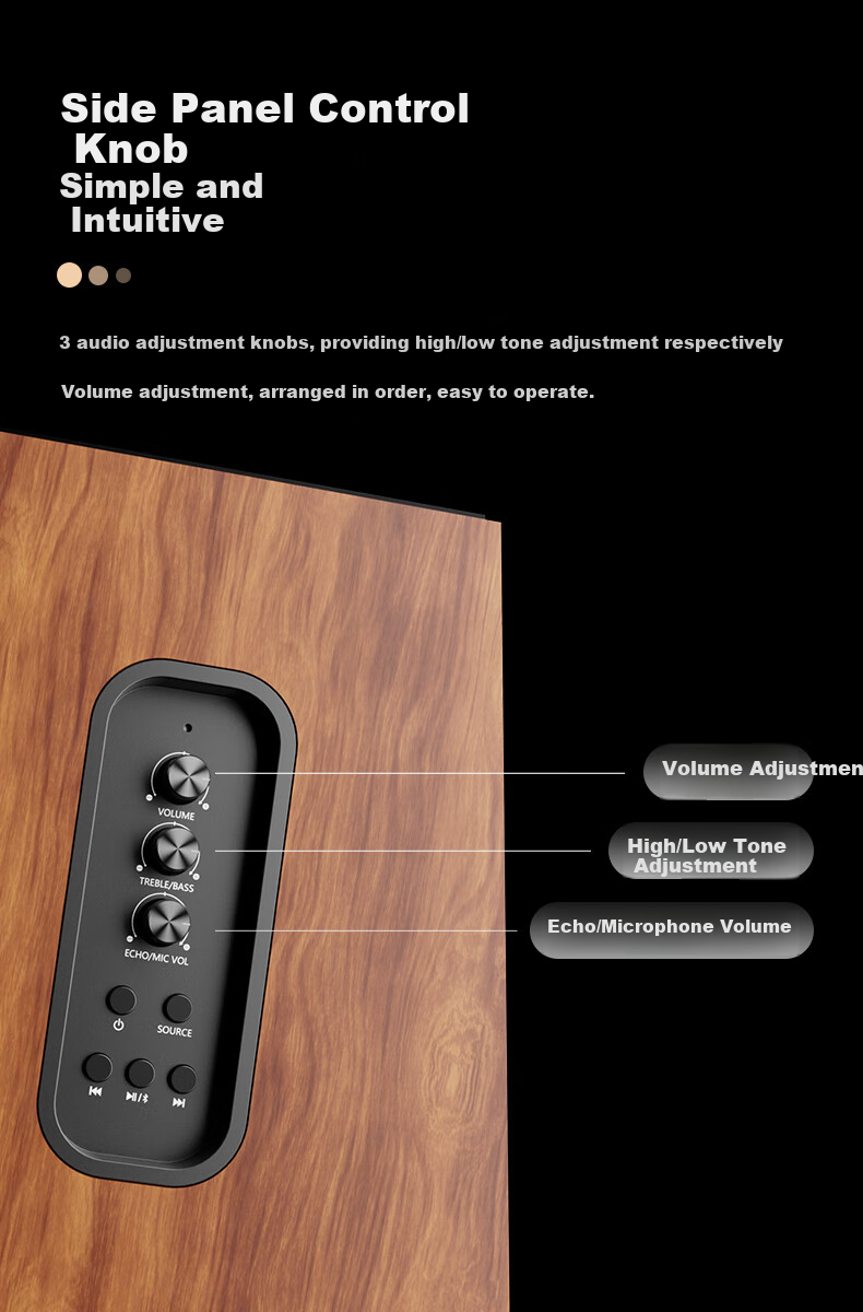 F&D R28BT Plus Upgraded Bestseller, Bluetooth Speaker with Multimedia 2.0, Active Audio System for Desktop Computer, TV, Home KTV, High-Quality Sound with Subwoofer 6