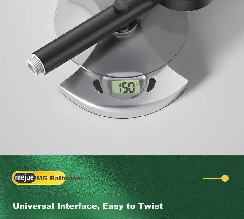 MEJUE Pressurized Shower Head, Single-Head Bathroom Handheld Shower Sprayer, High-Pressure Water Outlet 5332 18