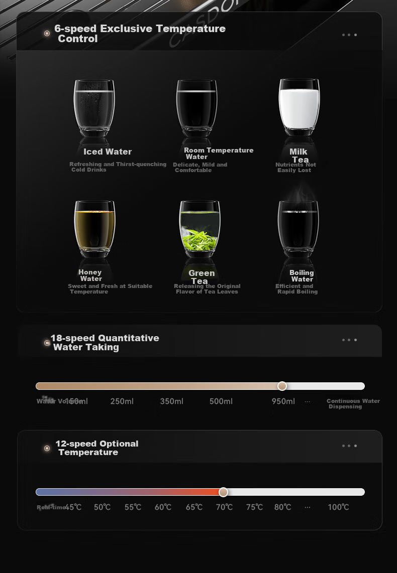 CASDON Built-In Direct Drinking Water Purifier, Home Water Filtration System, Integrated Hot And Cold Water Dispenser with Water Line, Spring-Like Taste ZS9 Yang Mi's Same Model 4