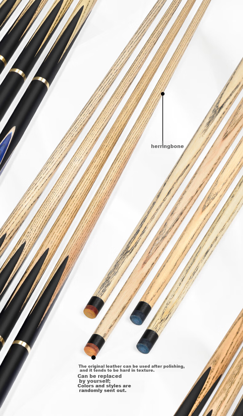 Aomi New Generation Assassinator Pool Cue Mid-Section, Snooker Black 8 English And Chinese Black Eight Billiard Cue, 16 Colors, 11.5mm 9