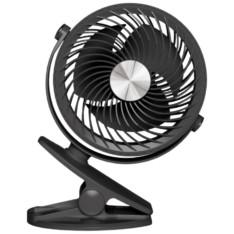 Siyicai USB Desktop Portable Clip-On Mini Fan, Quiet Small Electric Fan for Home Bedroom Student Dormitory Office Desk Fan YS2260 Black