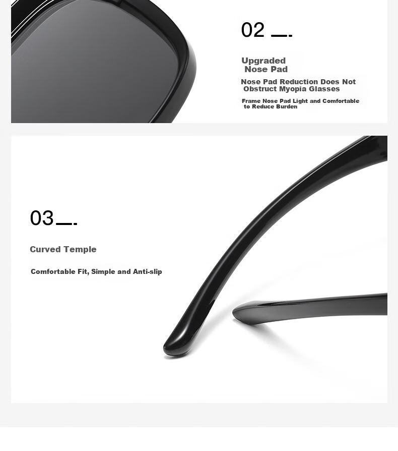 Boshide Sunglasses Case, Sunglasses Holder for Nearsighted Glasses, Driving-Specific Polarized Sunglasses Portable Case, Glossy Black 11