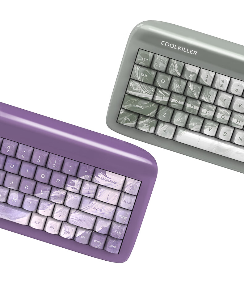 CoolKiller VIVID67 Custom Mechanical Keyboard, Aluminum Block, Wireless Bluetooth Tri-Mode Gaming Keyboard, Gift for Girlfriend, Candy Pink 11