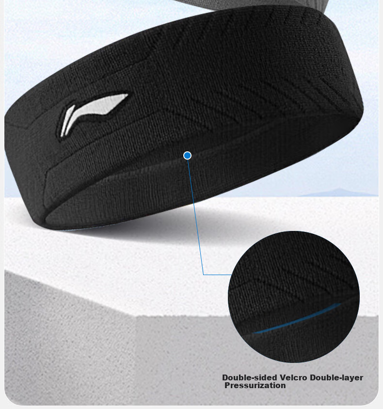 Li-Ning Sports Headband for Men And Women, Sweat-Absorbing And Anti-Sweat Headband, Hair Tie, Headscarf, Headband for Children, Running, Basketball, Yoga, Sweat-Guiding Band 18