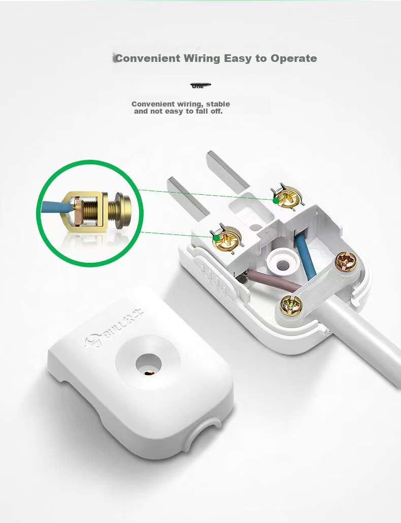 BULL Six-Slot Two/three-Prong Multi-Hole GN-609, 1.8 Meters Long, New National Standard Power Strip with Master Switch, Extension Cord Socket, Surface-Mounted Multi-Hole Outlet 5