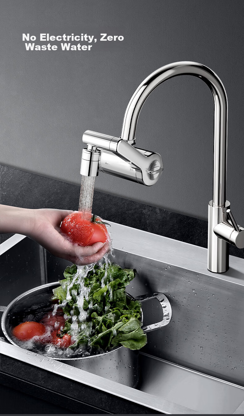 Joyoung Faucet Water Purifier, Stainless Steel Mechanical Arm, Multi-Directional Outlet, High Flow Rate, One Machine with Four Cores, JYW-RT60 13