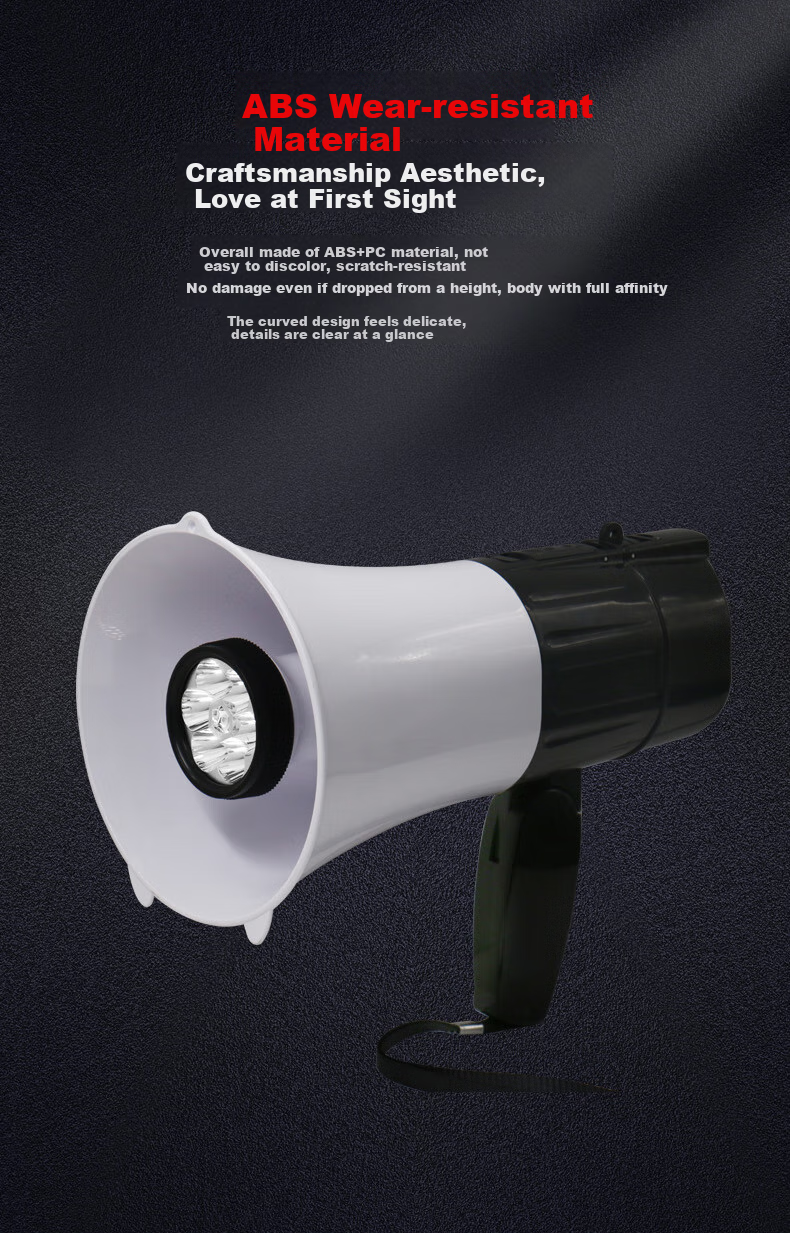 Aiguozhe A65 Handheld Megaphone Amplifier for Recording, Promotions, Street Vending, Loud Public Addressing, TF Card/USB Drive Compatible, Rechargeable, Portable Bluetooth Speaker with Lighting And Megaphone Functio 10