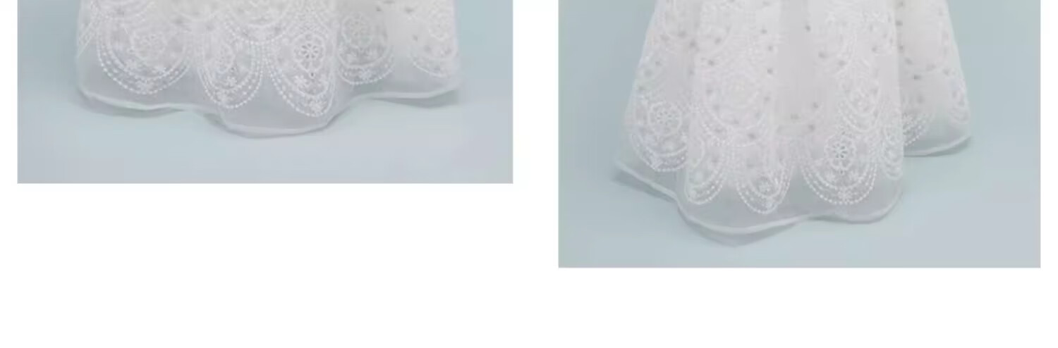DAVE & BELLA [High-End Formal Dress], Girls' Princess Dress, Summer Wear, High-End Embroidered Skirt, Elegant Princess Dress 8