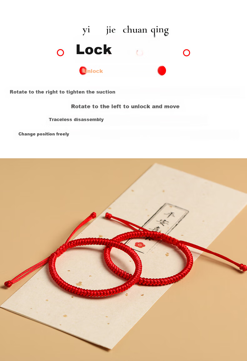 Jinshiling 2026 Year of The Horse Zodiac Bracelet, Red String Bracelet for Men And Women, Tai Shou Couple's Bracelet, Birthday Gift 4