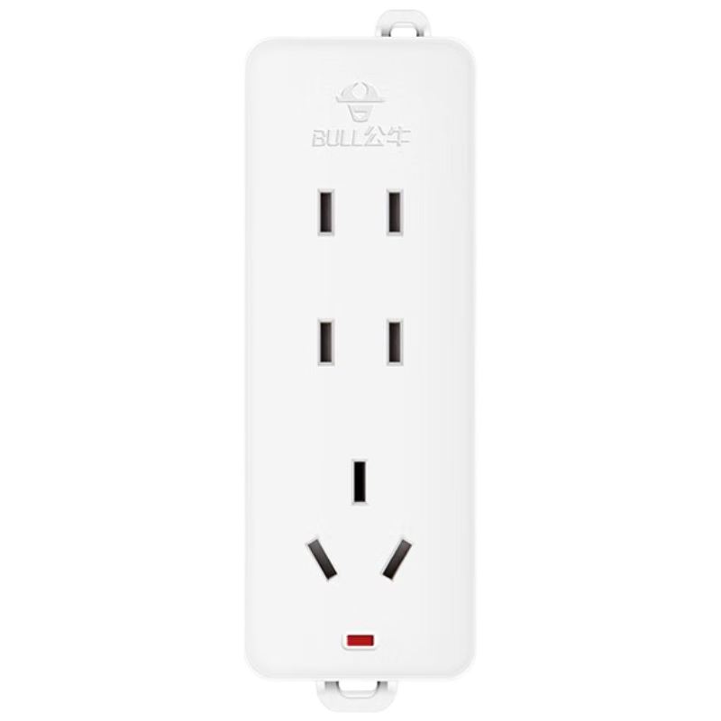 BULL GN-101A 3-Socket Multi-Functional Household Power Strip Socket 10A Without Cable No Switch