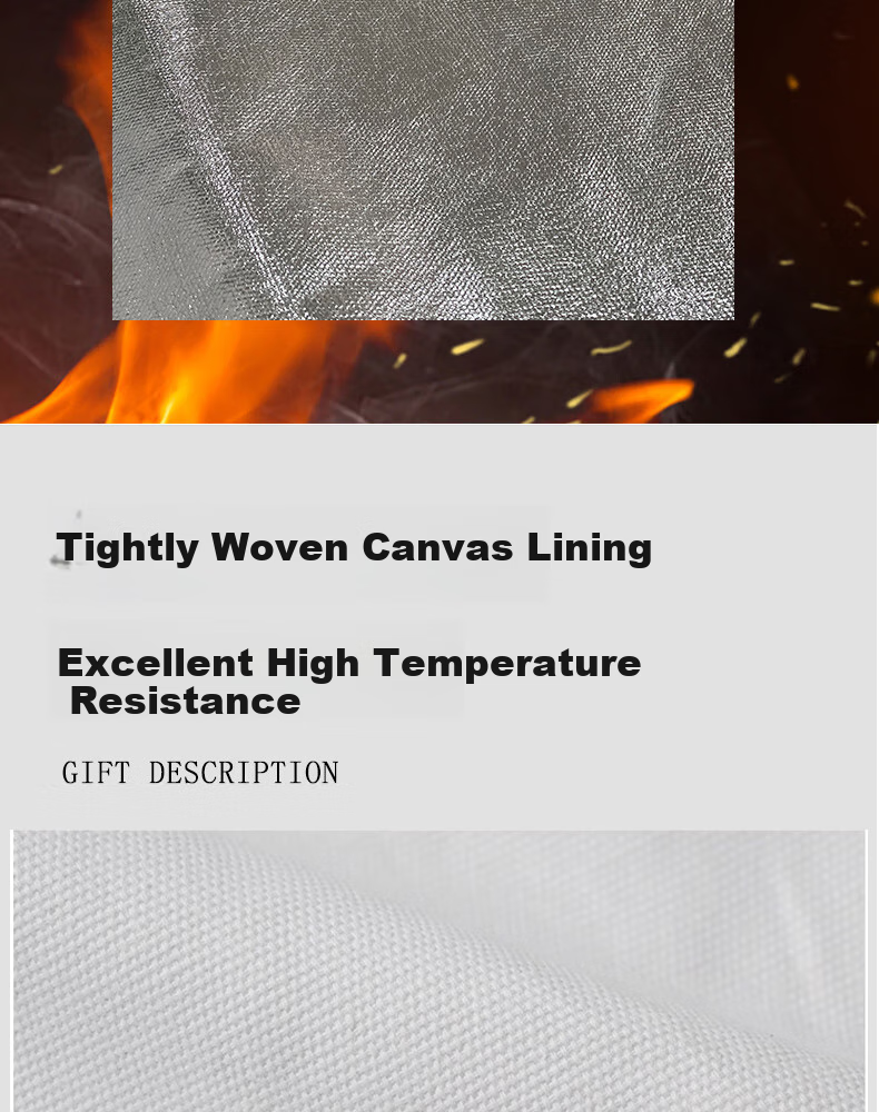 Shengfang Aluminum Foil Fire-Resistant Heat-Insulating Apron, 1000°C Scald-Proof Heat-Resistant Fireproof Steel Plant Smelting Insulation Suit 6