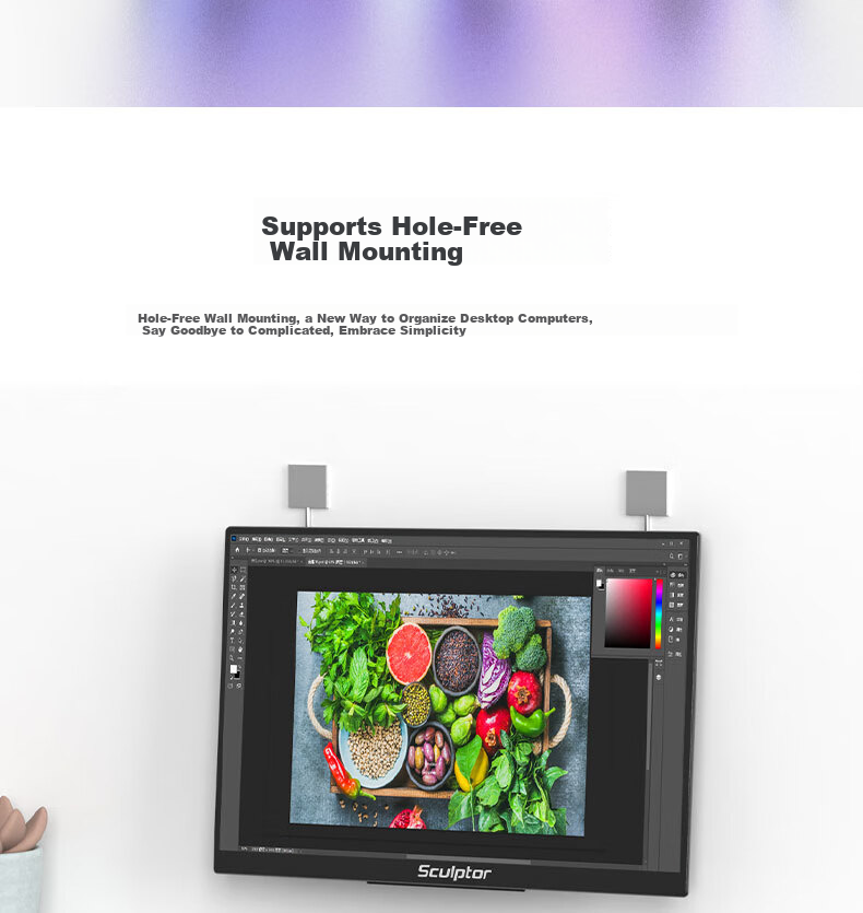 Sculptor 15.6-Inch Portable Monitor, 2K Resolution, 120Hz Refresh Rate, 100% SRGB Color Gamut, Secondary Screen for Computer, Laptop, Switch, Phone, PS5 Expansion Display MF16LQ 17