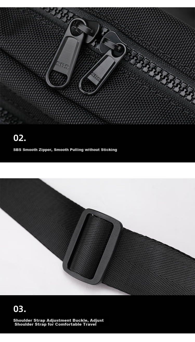 Slazenger Trendy Functional Magnetic Buckle Crossbody Bag Shoulder Bag Lightweight Large Capacity Messenger Bag, Black Extra-Large Versio 22