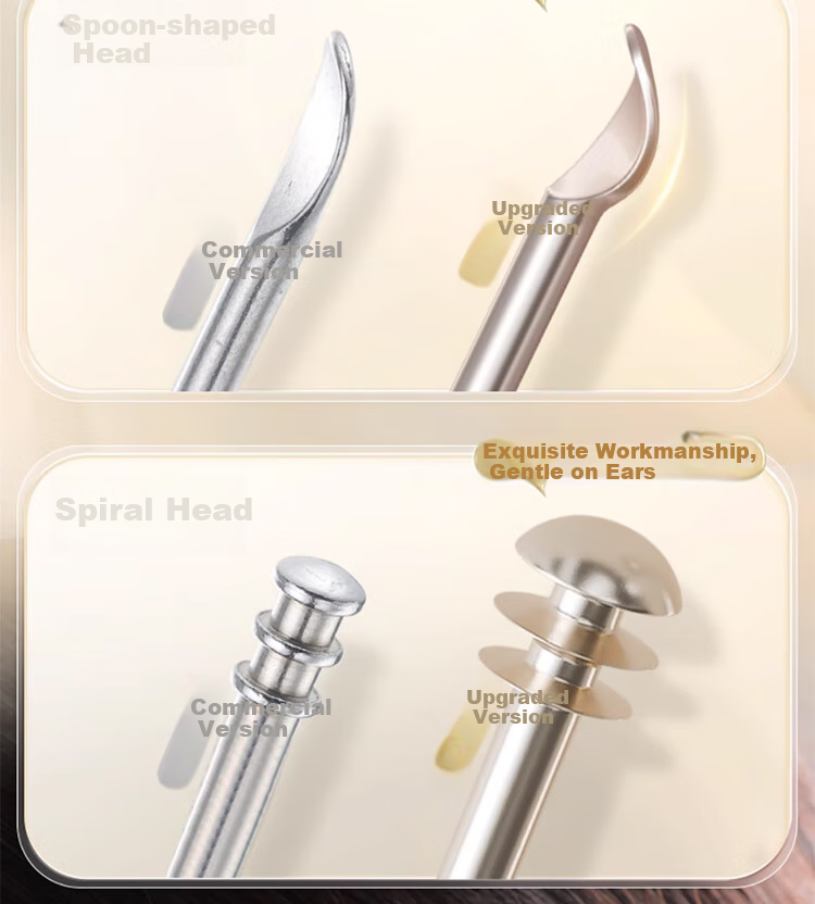 Goood 2-Piece Set, Gentle Double-Ended Ear Pick, High-Quality Smooth Ear Cleaning Tool, Earwax Removal Device 4