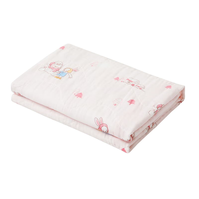 PurCotton Baby Gauze Bath Towel 7A Antibacterial Pure Cotton Newborn Children's Bath Towel Bathing Towel Snow Rabbit Planet 115cm
