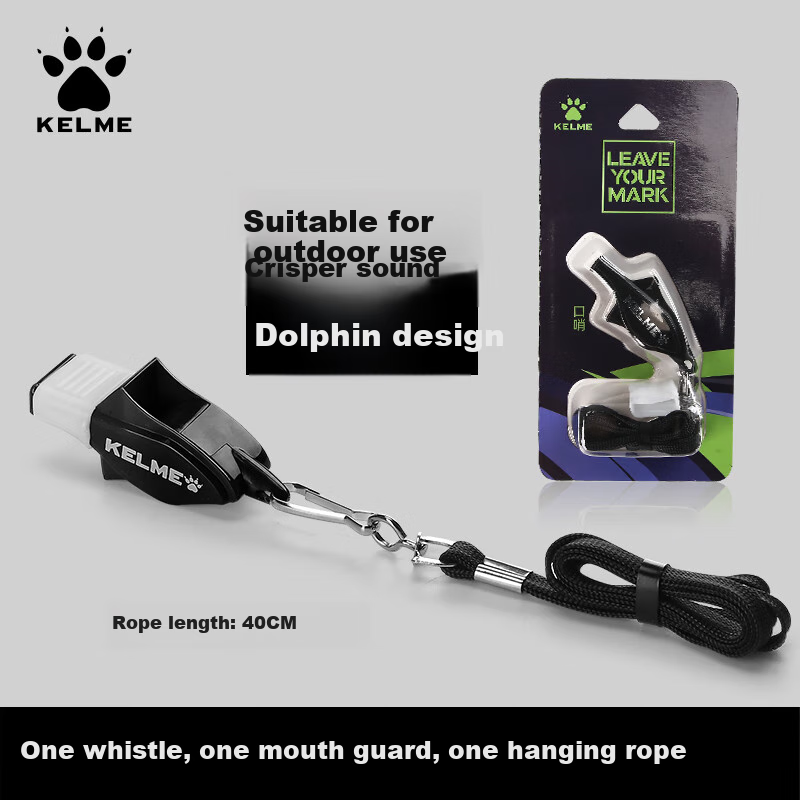 KELME Whistle for Outdoor Survival, Dolphin Whistle for Referee, Football, Basketball, Volleyball, Sports Coach, Professional Competition Training Whistle