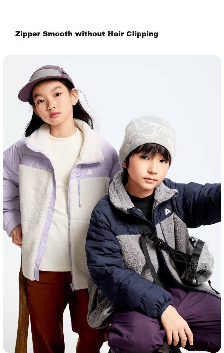 Annil Children's Clothing, Boys And Girls Short Cotton Jacket, 2024 Winter New Style, Soft Mist Gray, Size 140 4