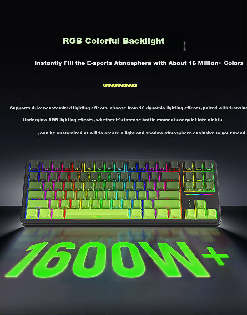 Langtu T88 Mechanical Keyboard Wired Wireless Bluetooth Tri-mode 88-Key Silent Keyboard Gaming E-sports Computer Office Keyboard 10000mAh Blackberry Strawberry Milkshake Switch 10