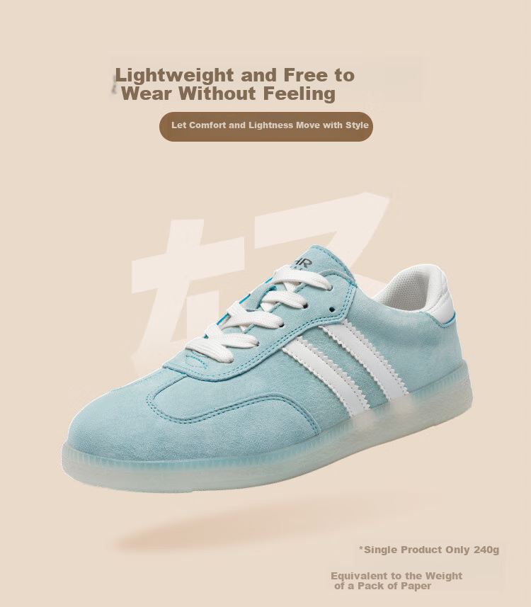 ZHR Dexun Women's Shoes, Fresh Dopamine Versatile Women's Shoes, Soft-Soled Comfortable Casual Shoes, M606, Blue, Size 39 3