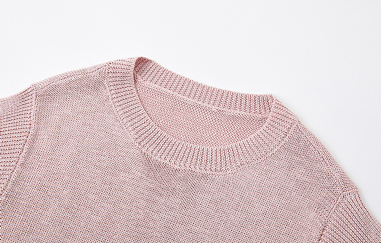 Dme [Selected Bamboo Fiber] Summer Elegant Round Neck Sleeveless Sweater, Short Elastic Slim-Fit Knitted Top for Wome 6