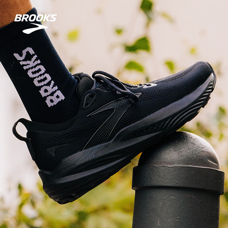 Мужские кроссовки Brooks Glycerin GTS 22 для бега, черные, размер 44.5