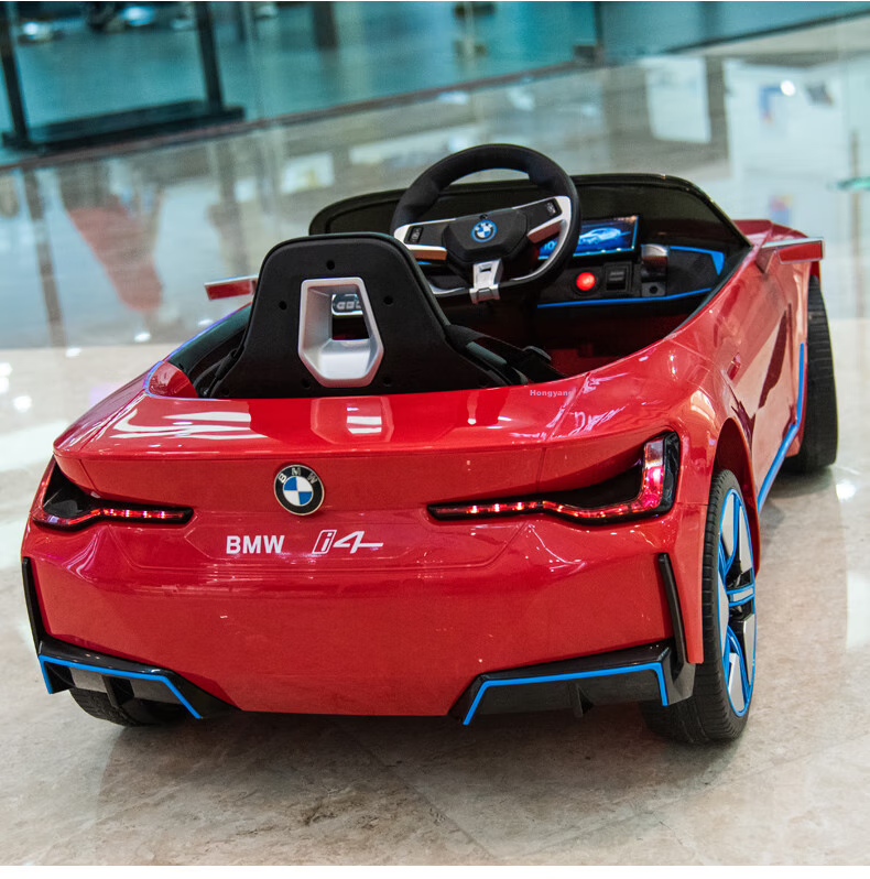 BeRica BMW Authorized Children's Electric Car, Rocking Four-Wheel Drive, 115cm, 30kg Load Capacity, Four-Wheel Toy Car 17