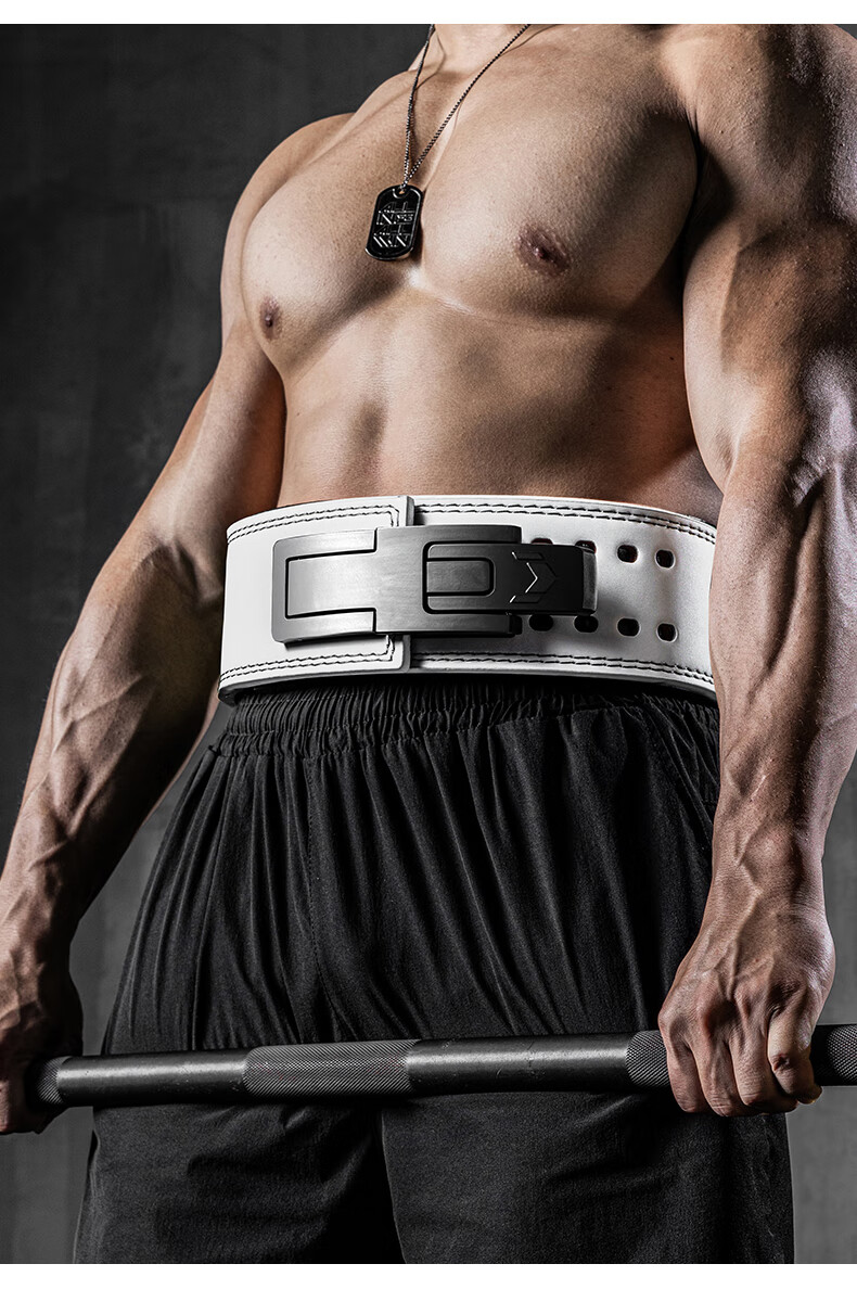 FITTER GEAR Strength Training Fitness Waist Belt Quick-Release Squat Deadlift Barbell Bench Press Weightlifting Protective Gear Men's Waist Support Belt 10