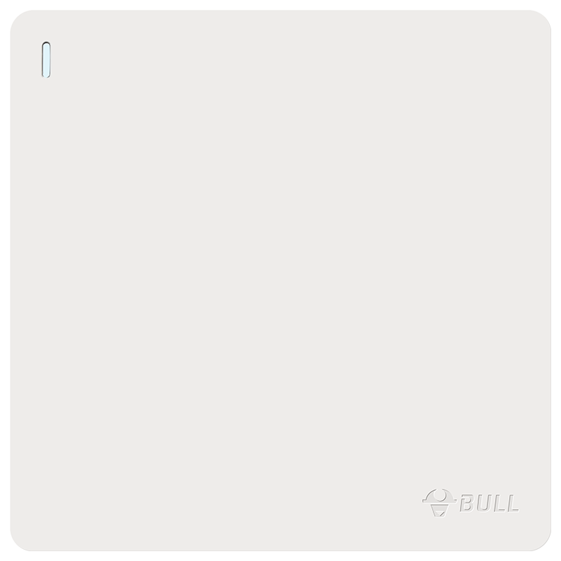 BULL Switch Socket G12 Skin-Feel Matte Cream Style Single Pole Double Control Large Panel Switch G12K112 Cream White
