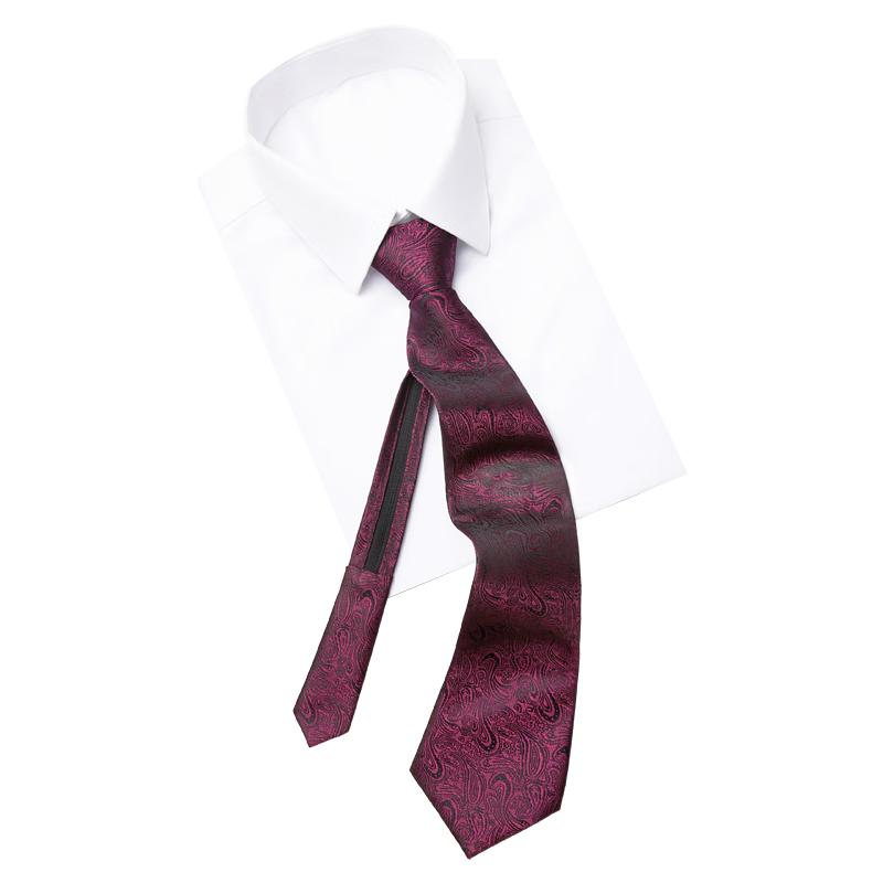 Luomeng Men's Necktie, 8cm, Easy to Tie, Classic Versatile, Wedding Professional Fashion, Gift Box Set for Boyfriend