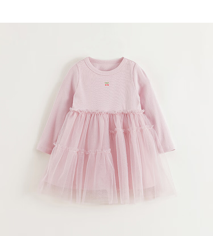 MARC&JANIE Girls' Sweet Mesh Spliced Dress, Baby Skirt, Spring 2026 Collection, 250238 8