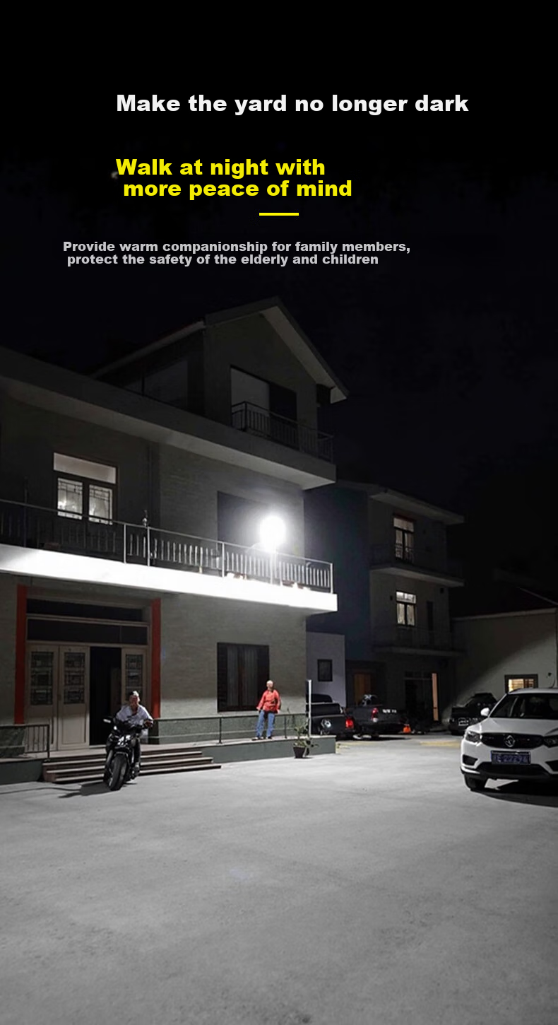Xiangzhe Solar Outdoor Motion Sensor Light, Garden Lamp, Home Street Light, 1500-W with 5-Meter Cable 6