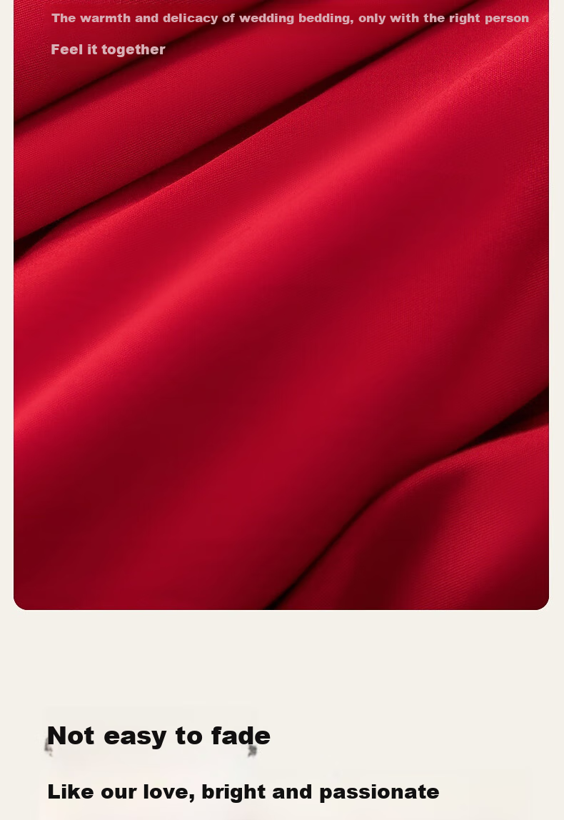 Shuixingjiafang Wedding Bedding Set of Four Pieces, Dragon And Phoenix Jacquard Pattern, Red Color, Wedding Bed Sheet And Duvet Cover, New Marriage Gift for Wedding Room, Suitable for 1.8m Bed 8