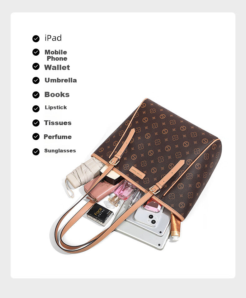 Aiqinghai Handbag, Women's Tote Bag, Large Capacity Shoulder Bag, Commuter Bag, Practical Birthday And Mother's Day Gift for Mom 5