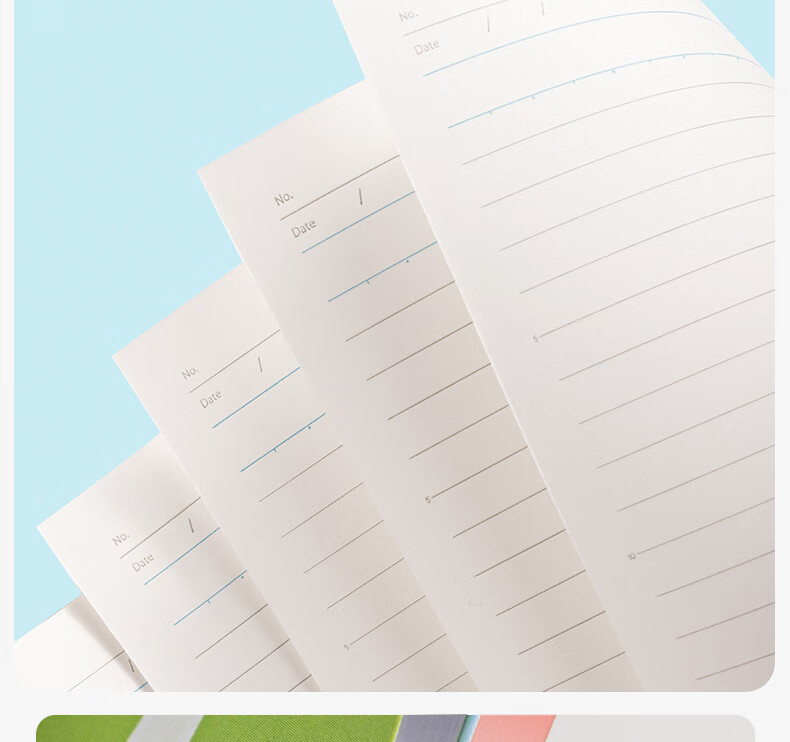 Deli Notebook Student Softcover 4-Pack Exercise Draft Book 16K 80 Sheets Ruled Paper T1680-P Grid Square 4