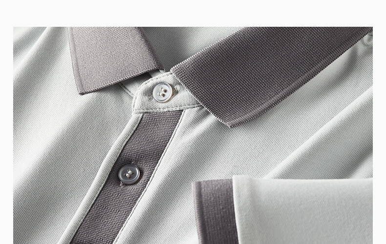 Red Bean Ice Silk Cooling Polo Shirt Short Sleeve Men's Business Casual Comfortable Short Sleeve T-Shirt 21