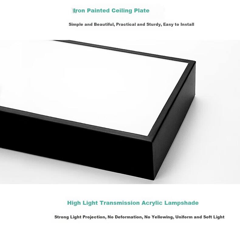 Dengling Office Pendant Light, LED Strip Light for Conference Room, Shopping Mall, Supermarket, Office Building, Flat Panel Suspended Wire Light, Studio Light 23