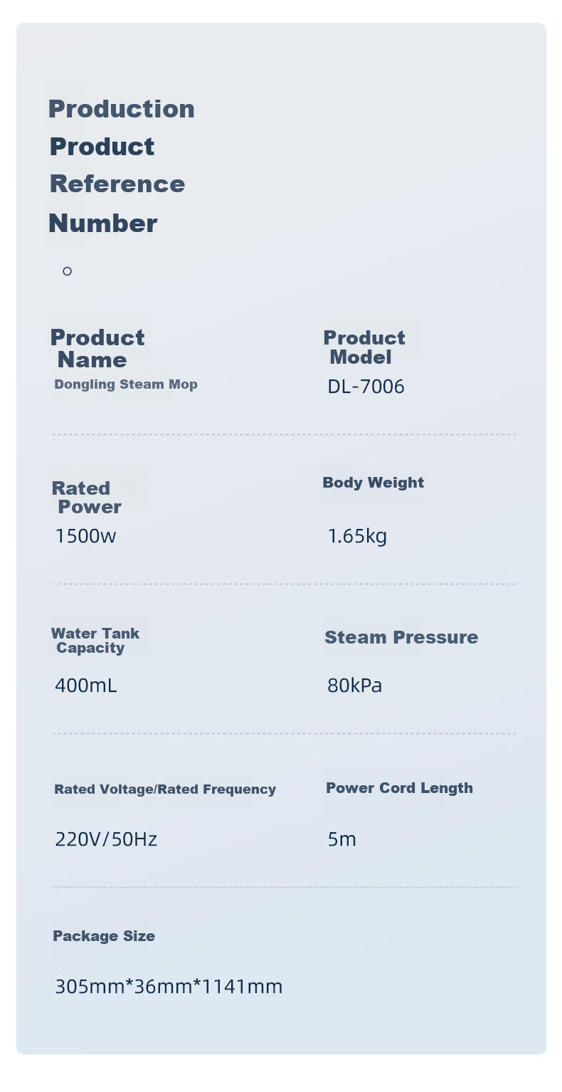 Donlim Steam Cleaner, Multi-Functional Steam Mop, High-Temperature Steam Sterilization And Mite Removal, Household Kitchen Mirror Cleaning, Fabric Sterilization And Mite Removal, High-Temperature Steam Mop DL-7006 12