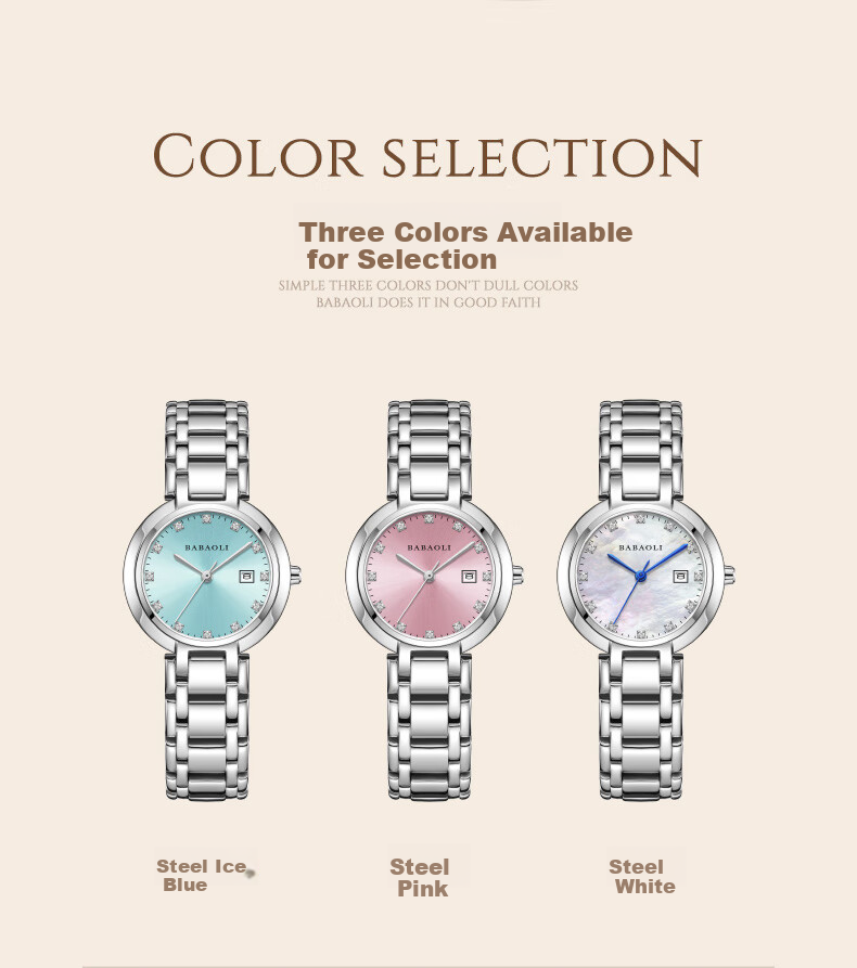 Babaoli Brand Women's Watch, New Style for 2026, Light Luxury Niche High-End Ladies' Watch, Top Ten Birthday Gift, Practical 11
