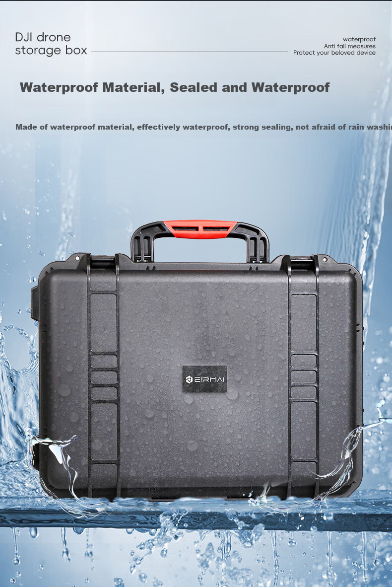 EIRMAI R600 Suitable for DJI Mavic Drone Plastic Protective Safety Case Camera Trolley Case DSLR Camera Box Photography Case Waterproof And Moisture-Proof Case with Standard Foam Padding 3